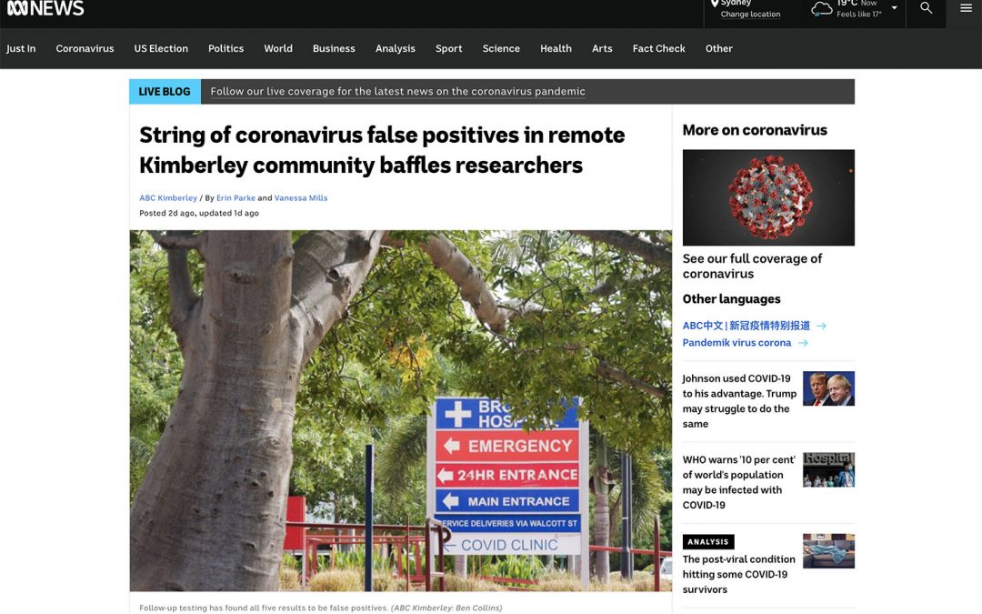 String of coronavirus false positives in remote Kimberley community baffles researchers
